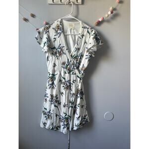 Harper Heritage White Floral Wrap Summer Dress